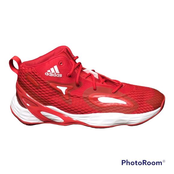 ADIDAS MENS SIZE 14 NIB EXHIBIT A SM RED SAMPLE MID BASKETBALL SHOES GW7934 main image 8